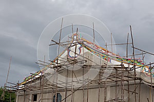 Chinese Temple under Construction photo