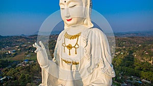 Chinese temple wat Hyua Pla Kang in Chiang Rai north of Thailand.