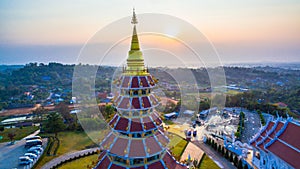 Chinese temple wat Hyua Pla Kang in Chiang Rai north of Thailand.