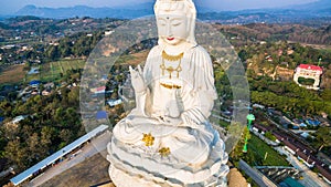 Chinese temple wat Hyua Pla Kang in Chiang Rai north of Thailand.