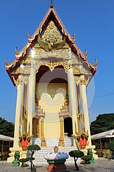 Chinese Temple in Wat Muang in Ang Thong, Thailand