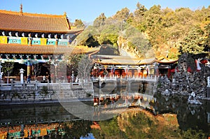 Chinese temple of Yuantong. Kunming, China