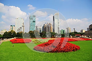 Chinese architecture.Green sculpture