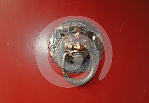 Chinese traditional brass knocker