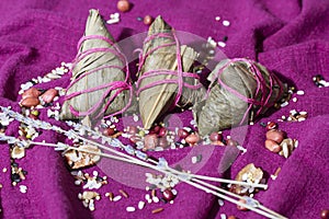 Delicious Chinese traditional food dumplings, festival celebration