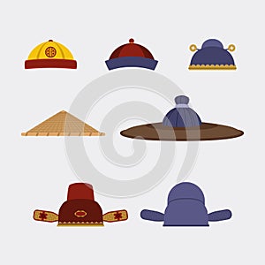 Chinese Traditional Hat set