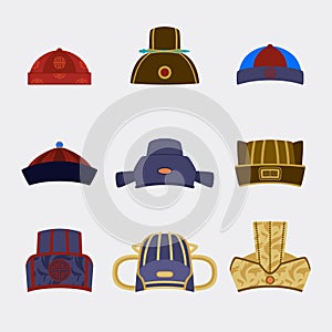 Chinese Traditional Hat set