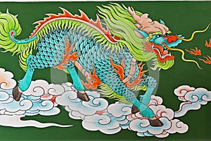 Chinese traditional kirin pattern