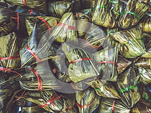 Chinese traditional package food dumplings food zongzi