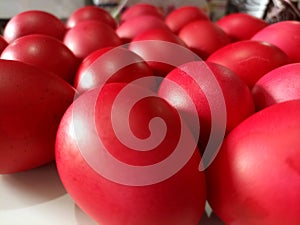 Chinese Traditional Red Egg To Avoid Bad Luck - Birthday Egg - Fortune