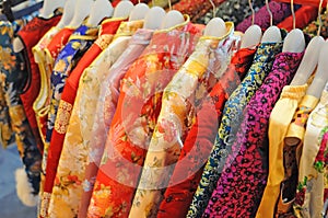 Chinese traditional silk clothes