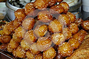 Chinese traditional snack :tang you guo zi