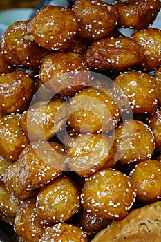 Chinese traditional snack :tang you guo zi
