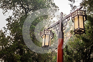 Chinese traditional style garden lamp