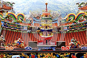 Chinese traditional temple in  Jiufen , Taiwan