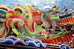 Chinese traditional temple in  Jiufen , Taiwan