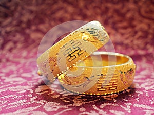 Chinese traditional wedding bangles