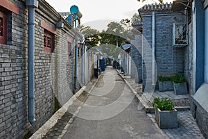 Chinese traditional Yindingqiao Hutong streets Beijing Chin