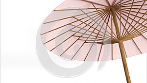 Chinese umbrella rad Clear and isolate background