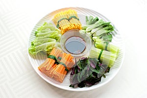 Chinese vegetable plate