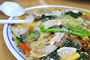 Chinese vegetarian kway teow photo