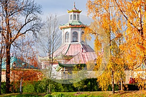 Chinese village in Alexander park, Tsarskoe Selo Pushkin, Saint Petersburg, Russia