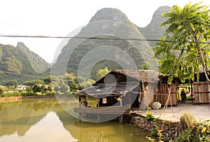 Chinese village scenery