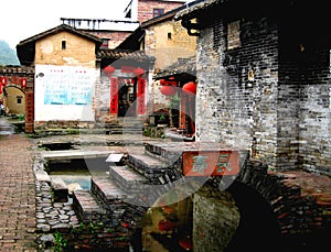 Chinese village vernacular dwelling photo