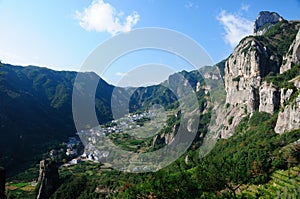 Chinese Village in Yandang shan china landscape