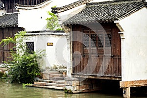 The Chinese watery town buildings photo