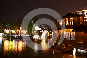 The Chinese watery town buildings