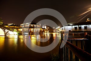 The Chinese watery town buildings