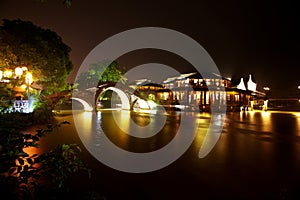 The Chinese watery town buildings