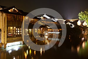 The Chinese watery town buildings