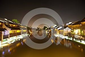 The Chinese watery town buildings