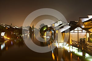 The Chinese watery town buildings