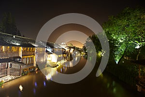 The Chinese watery town buildings