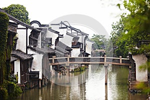 The Chinese watery town buildings