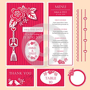 Chinese wedding card