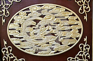 Chinese wood carving