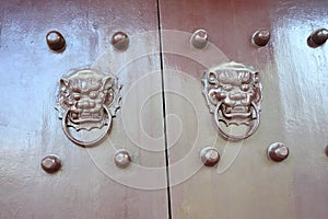 Chinese wooden door