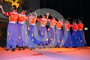 The Chinese Yi dancing