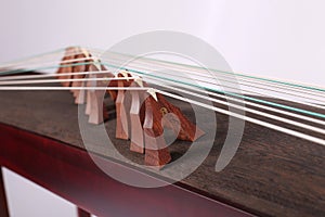 Chinese zither Local details of Guzheng Chinese folk music