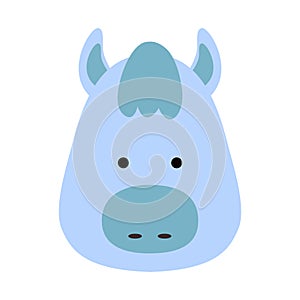 Chinese zodiac animal in flat style, horse. Vector illustration.