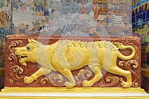 Chinese zodiac, Sculpture of the Year of the Rat in Wat Ban Rai, Thailand