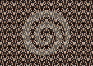 chinesepatternSeigaiha Japanese ornamental wave pattern. photo