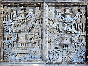 Chineses brick carving