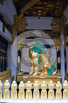 Chiness lion in Toshogu Shrine