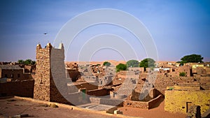 Chinguetti mosque , one of the symbols of Mauritania