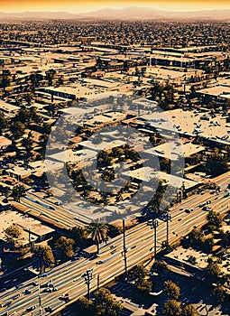 Chino, California, United States. Generative AI.